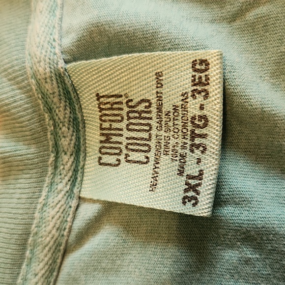 Comfort Colors custom "Mama" short-short-sleeve shirt, blue-green, 3XL, like new - Picture 3 of 6